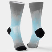 Grungy Glitchy Funky Abstract Demiboy Pride Vlag Sokken (Gebogen)