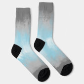 Grungy Glitchy Funky Abstract Demiboy Pride Vlag Sokken (Rechts)