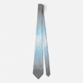 Grungy Glitchy Funky Abstract Demiboy Pride Vlag Stropdas (Voorkant)