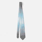 Grungy Glitchy Funky Abstract Demiboy Pride Vlag Stropdas (Achterkant)