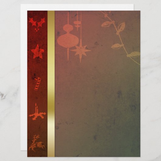 Grungy  Gold Kerstmis (Voorkant / Achterkant)