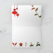 Grungy  Gold Kerstmis Feestdagen Kaart (Binnen)