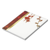 Grungy Gold Kerstmis Notitieblok (Linkerzijde)