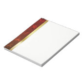 Grungy Gold Kerstmis Notitieblok (Linkerzijde)