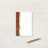 Grungy Gold Kerstmis Post-it® Notes (Op bureau)