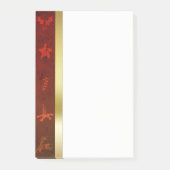 Grungy Gold Kerstmis Post-it® Notes (Voorkant)
