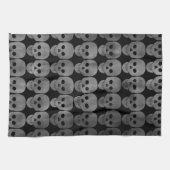 Grungy gothic schedels Halloween keuken decor Theedoek (Horizontaal)