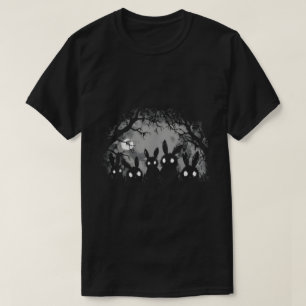 Grungy Gothic T-shirt met griezelig konijnenbos