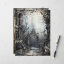 Grungy Gothic Winter Papier Craft Cardstock