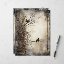Grungy Gothic Winter Papier Craft Cardstock