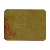 Grungy Graffiti met Red Floral Magneet (Horizontaal)