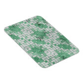 Grungy Green Angular Shapes Magneet (Rechterzijde)