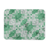 Grungy Green Angular Shapes Magneet (Horizontaal)