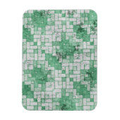 Grungy Green Angular Shapes Magneet (Verticaal)