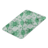 Grungy Green Angular Shapes Magneet (Linkerzijde)
