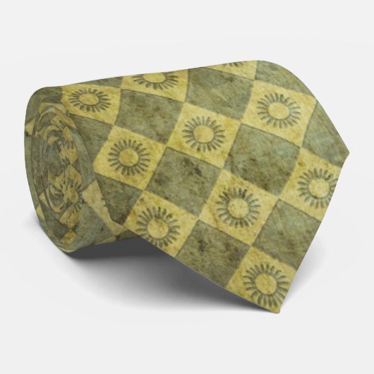 Grungy Green Stropdas (Opgerold)