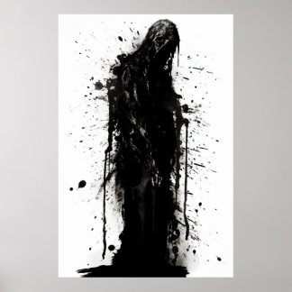 Grungy Grim Reaper Poster