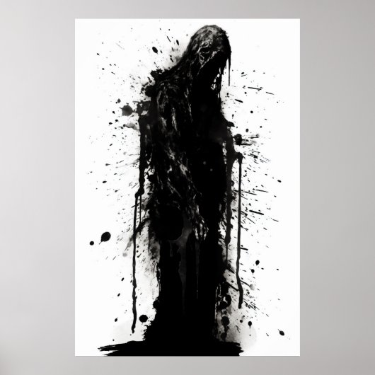 Grungy Grim Reaper Poster (Voorkant)