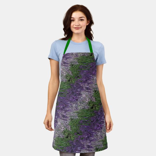 Grungy Groovy Funky Trippy Genderqueer Trots Schort (Gedragen)