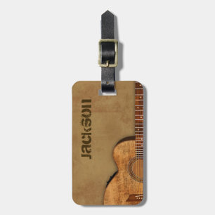 Grungy Guitar Bagagelabel