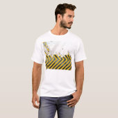 Grungy Hazard Stripes T-shirt (Voorkant volledig)