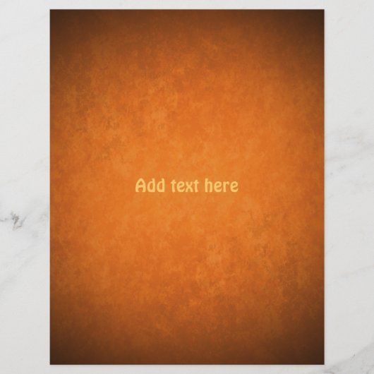 Grungy herfstkleuren achtergrond oranje en bruin flyer (Voorkant)