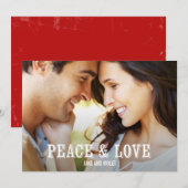 GRUNGY Holiday Photo Cards Feestdagenkaart (Voorkant / Achterkant)