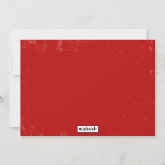 GRUNGY Holiday Photo Cards Feestdagenkaart (Achterkant)