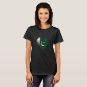 Grungy I Love Pakistan Heart Flag T-shirt (Voorkant volledig)