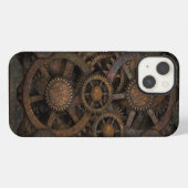 Grungy Industrial Steampunk Machine iPhone Hoesje (Achterkant horizontaal)