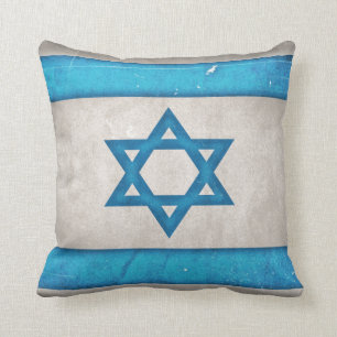 Grungy Israel Flag Star van David Kussen