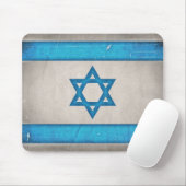 Grungy Israel Flag Star van David Muismat (Met muis)
