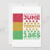 Grungy Juneteenth, Freedom of Black people Save The Date (Voorkant)