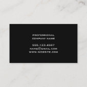 Grungy Large Type Monogram Visitekaartje (Achterkant)