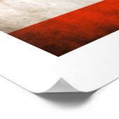 Grungy Libanese vlag Poster (Hoek)
