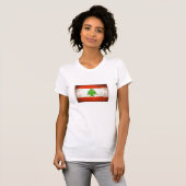 Grungy Libanese vlag T-shirt (Voorkant volledig)