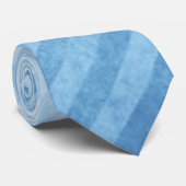 Grungy Light Blue Stripe Patroon Stropdas (Opgerold)