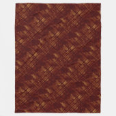 Grungy-lijnen en -pijpleidingen voor goud en Bourg Fleece Deken (Voorkant)