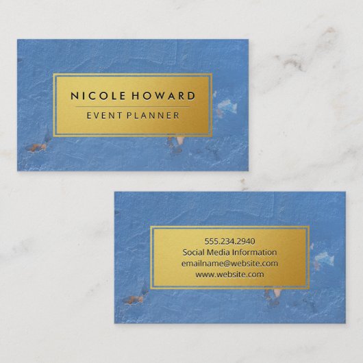 Grungy Lijst Grungy Texture Gold Visitekaartje (Voorkant / Achterkant)