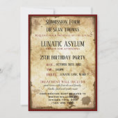 Grungy Lunatic Asylum Birthday Kaart (Voorkant)