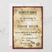 Grungy Lunatic Asylum Birthday Save The Date (Voorkant)