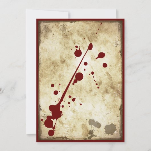 Grungy Lunatic Asylum Birthday Save The Date (Achterkant)