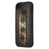 Grungy Metal Chicago Flag Case-Mate iPhone Case (Achterkant Links)