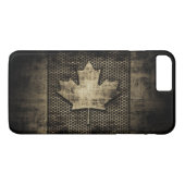  Grungy Metal Kijk Canadese vlag Case-Mate iPhone Case (Achterkant (Horizontaal))
