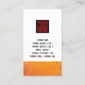 Grungy Misproject Oranje Visitekaartje (Achterkant)