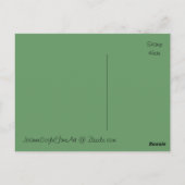 Grungy Old Green Rusty Truck Hubcap Tire - Briefka Briefkaart (Achterkant)