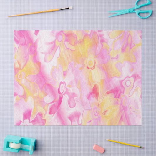Grungy-Painted-Florals-10- Weefselpapier Tissuepapier (Craft)