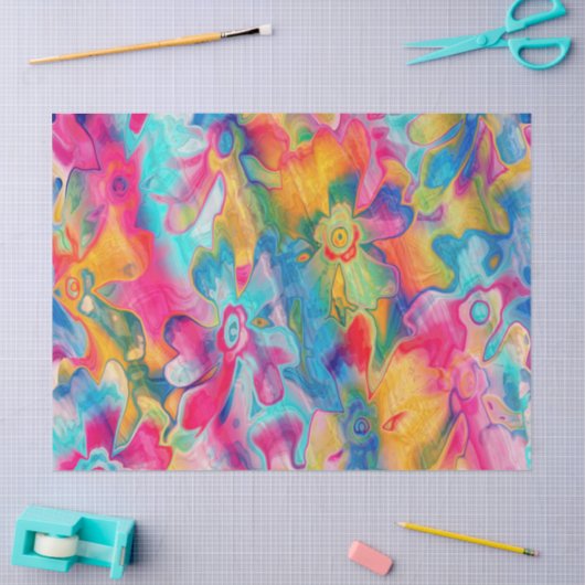 Grungy-Painted-Florals-16-Weefselpapier Tissuepapier (Craft)