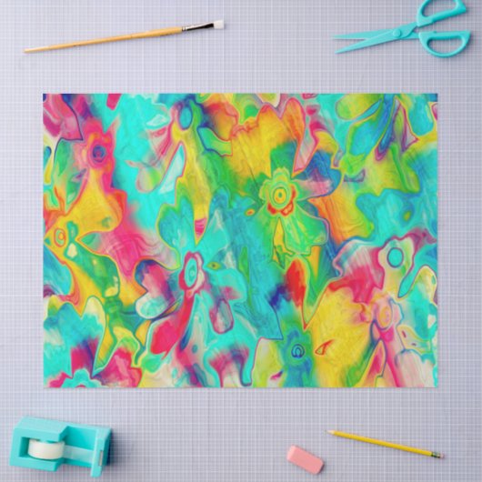 Grungy-Painted-Florals-17-Weefselpapier Tissuepapier (Craft)