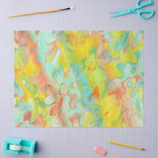 Grungy-Painted-Florals-6-Weefselpapier Tissuepapier (Craft)